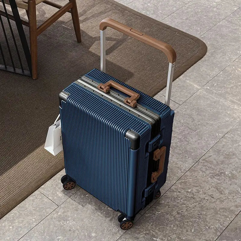 2025 New Wide Trolley Case Luggage Large Capacity 20/24/26 inch Plus Aluminium Frame ABS+PC Luggage Cabin Boarding Suitcase