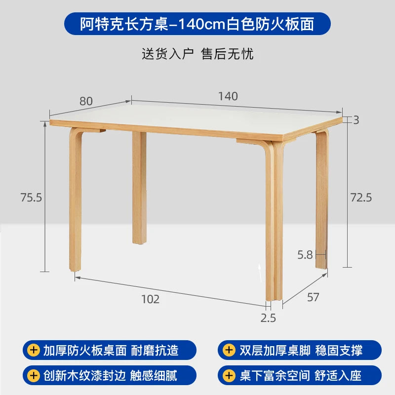 Modern Square Dining Table Minimalist Style Nordic Computer Dining Table Waterproof Relaxing Tavolo Pranzo Home Furniture