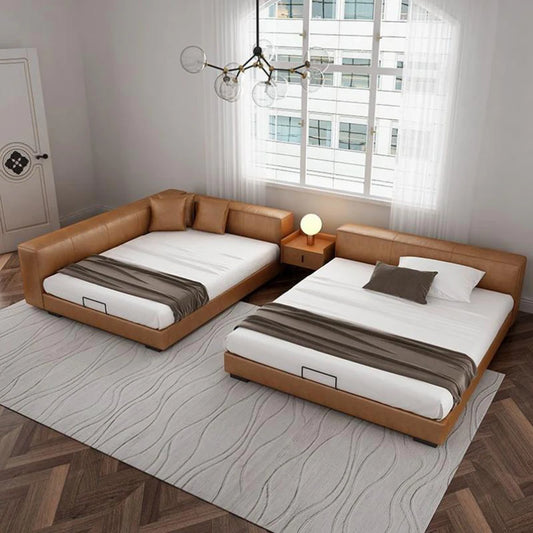 Queen Size Unique Beds Frames Headboard Aesthetic 180x200 Two Persons Beds Child Single Bedroom Cama Matrimonio Furnitures