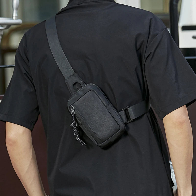 Men Chest Bag Mens Shoulder Body Bag Oxford Fashion Man Side Sling Crossbody Bag for Male  Casual Handbag Travel Phone Bags