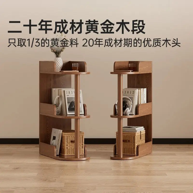 Gap Rack Home Desk Next To Mini Bookshelf Living Room Simple Ultra-narrow Storage Cabinet Solid Wood Floor Storage Rack
