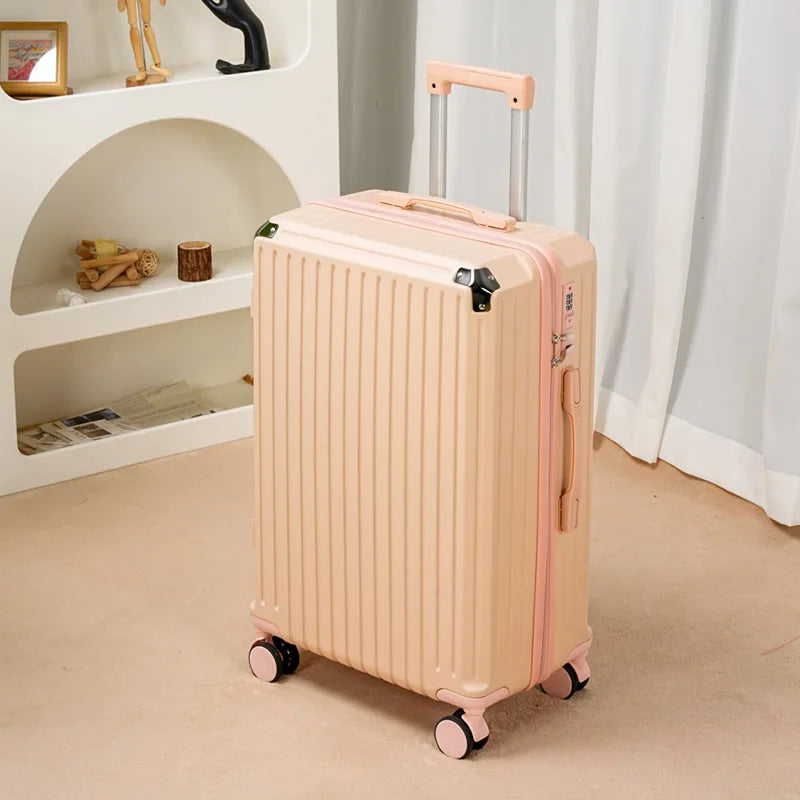 2025 Trend 20inch 24inch Strong and Durable Portable Boarding Suitcase Men's Password Trolley Case Men's Suitcase Women's Travel Essentials