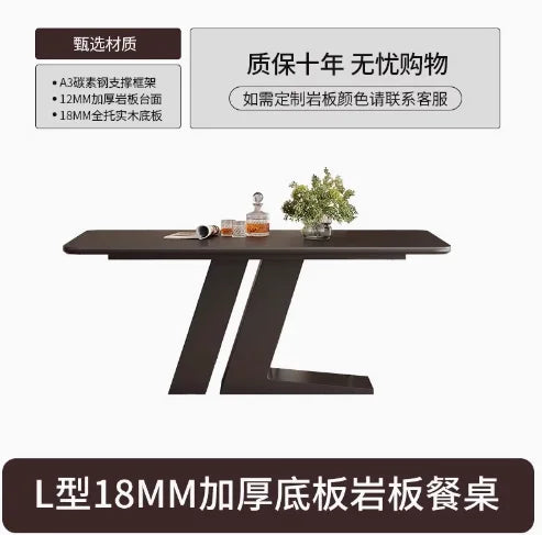 Nordic Living Dining Table Luxury Waterproof 6 People Minimalist Dining Table Rectangle Modern Tavoli Da Pranzo Home Furniture