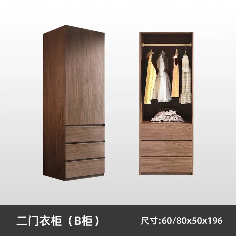 Chest Drawers Armored Living Room Cabinets Double Wardrobe Closet Simple Small Bedroom Storage Organizer Assembly For Clothes
