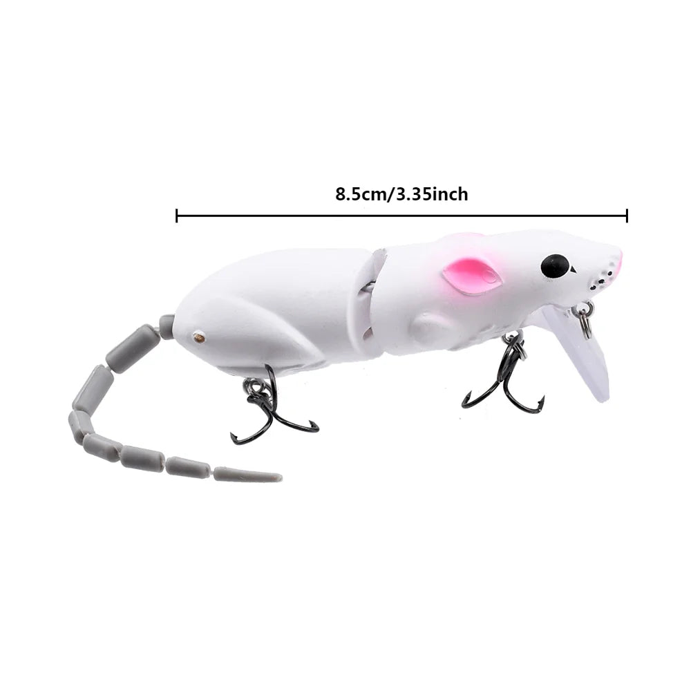 15.5CM Mouse Lure Artificial Plastic Mouse Fishing Lure Swimbait Rat Pike Bass Minnow Floatingbaits Fishing Tackle Accessories