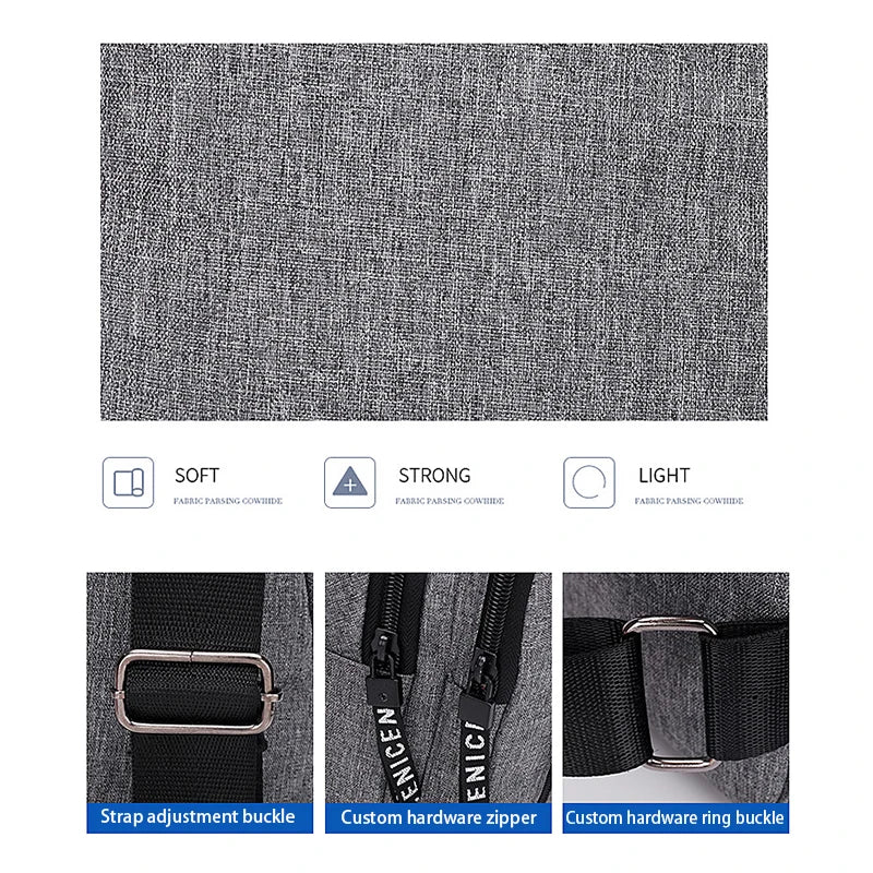 Travel Men's Handbags USB Chest Bag Designer Messenger Crossbody Bags Water-Proof Shoulder Bag Diagonal Package Sports Back Pack