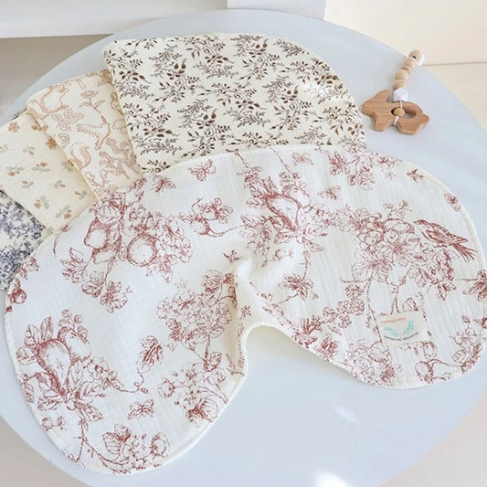 Newborn Baby Shoulder Pad Burp Cloth Soft & Absorbent Cotton Bibs Unisex Designings Burp Cloths for Boy Girls