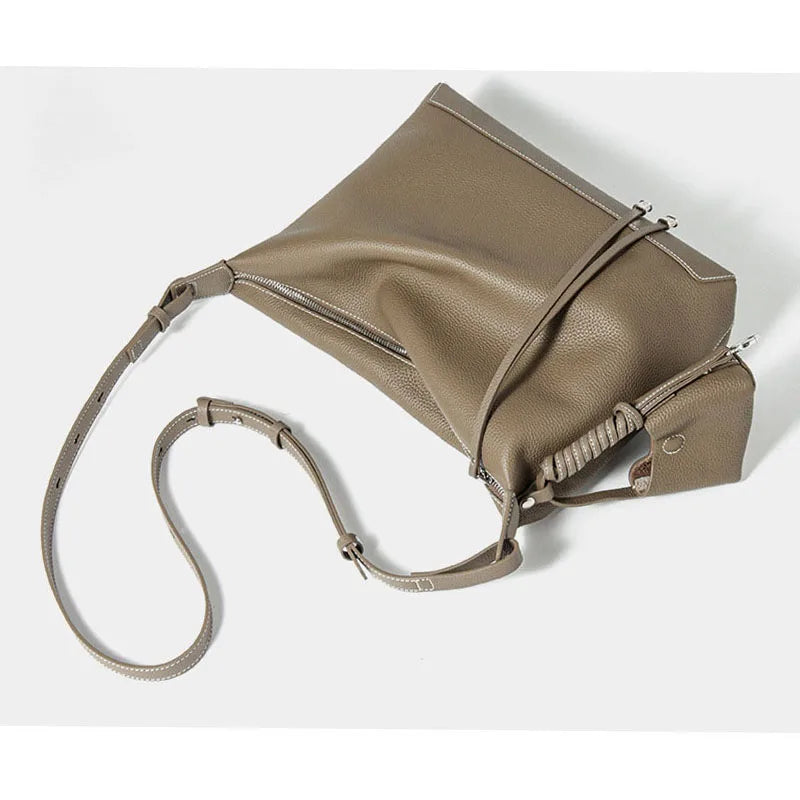 bags for Women Tote Fashion Underarm Women's bag Large Capacity cowhide shoulder Bag Casual Commuter Retro Crossbody Handbags