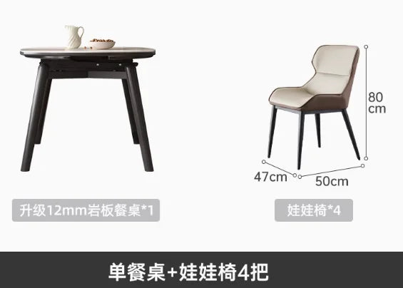 Modern White Dining Tables Extendable Nordic Luxury Waterproof Dining Tables Living Rectangle Mesa De Comedor Home Furniture