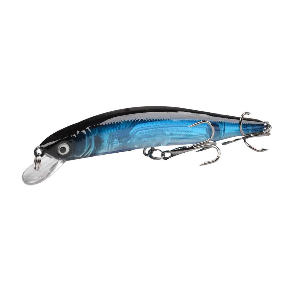 Floating Minnow Fishing Lure 10cm 9.5g 3D Eyes Crankbait Wobblers Artificial Plastic Hard Bait Bass Pike Jerkbait Fishing Tackle