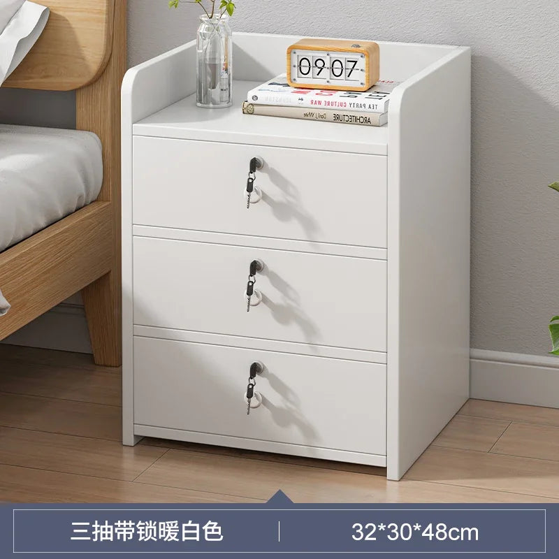 Cabinet Bedroom End Storage Bedside Table Locker Storage Comfotable Home Small Modern Mesitas De Noche Dormitorio Household