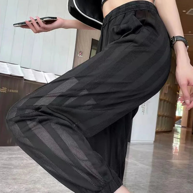 Trousers for Women Sports Womens Pants and Capris Jogging Fitness Clothing Harem Joggers Sweatpants Drawstring Elastic Waist G