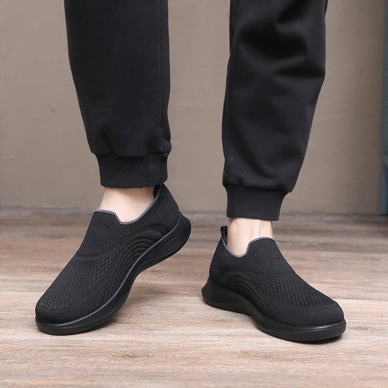 Men's leisure walking shoes 2025 lightweight comfortable breathable anti-slip wear-resistant sole free shipping shoes for