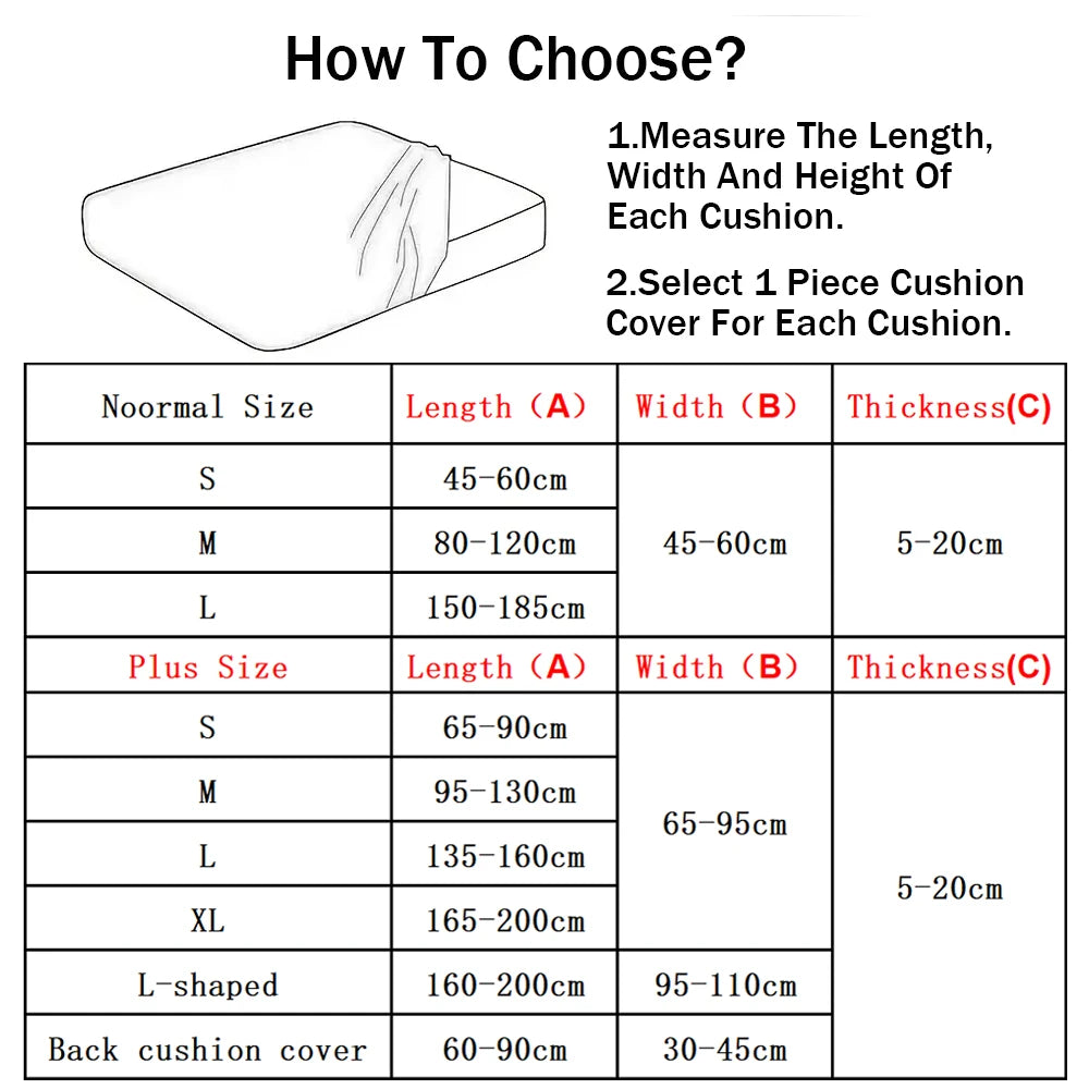 Leaf Pattern Jacquard Sofa Cushion Cover Elastic Patio Sofa Covers Outdoor Non-Slip Individual Sofa Protector Garden