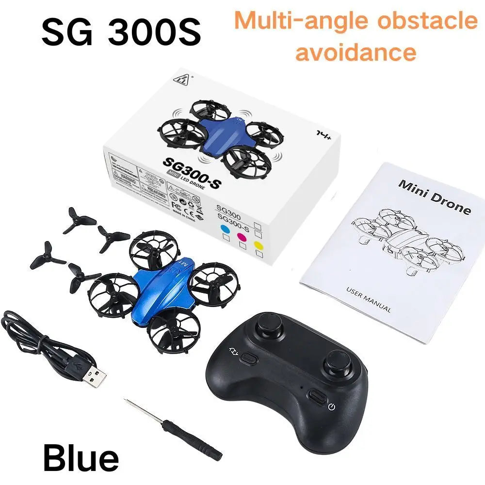 LED 360 ° obstacle avoidance tumbling drone SG300S high lift headless mode remote control aircraft one key take-off drone