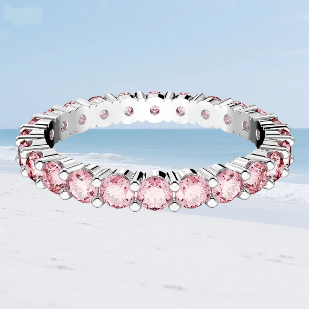 Women's gemstone ring, versatile and fashionable, inlaid with gorgeous colored gemstones, suitable for lovers