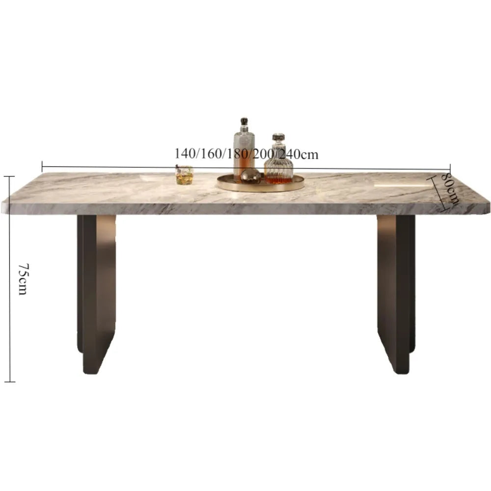 Living Rectangle Dining Table Balcony Italy Luxury Waterproof Dining Table Living Room Minimalist Muebles De Cocina Furnitures