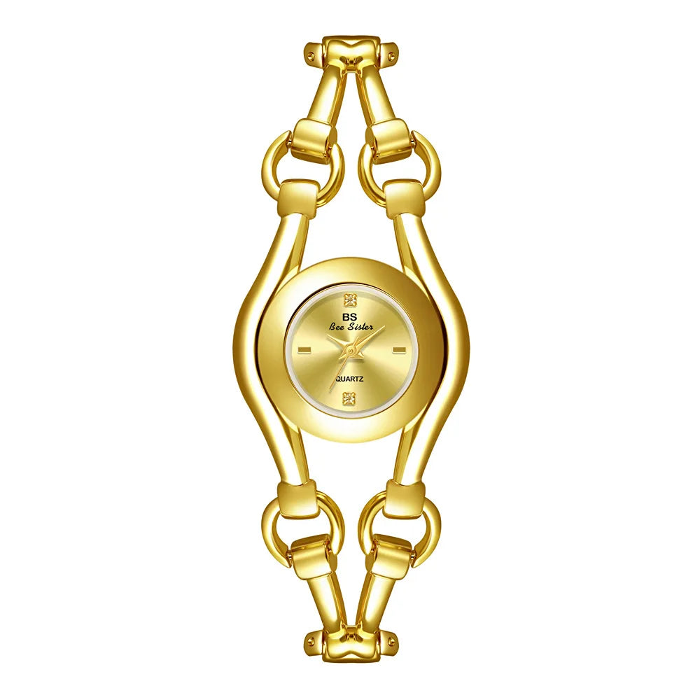 Women Bracelet Watches Top Brand Luxury Elegant Fashion For Ladies Wrist Watches Steel Quartz Female Clock Gold High Quality