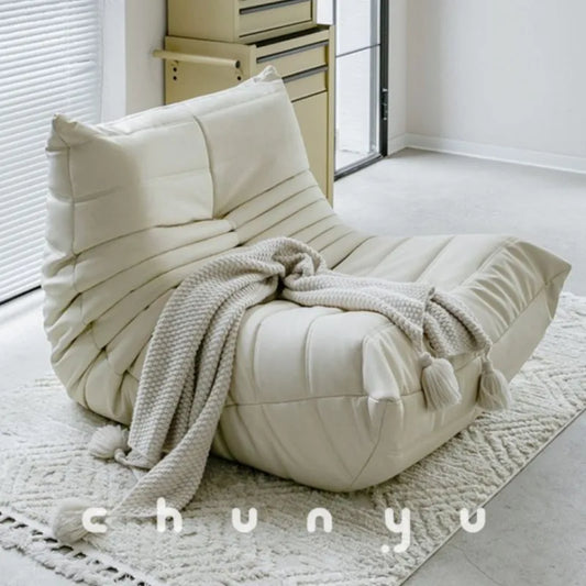 MOMO Caterpillar Lazy Sofa 90cm Width Tatami Mat Single Person Bedroom Balcony Ins Sofa Foam Filling for Lie And Sleep