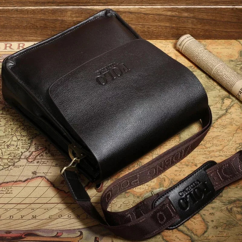 New Men's Shoulder Bag, Men's Bag, Casual Crossbody Bag, POLO Vertical Business Document Men's Bag Bags