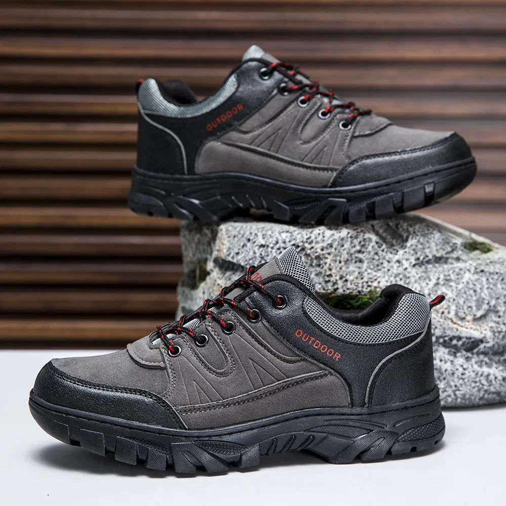 Outdoor Hiking Trekking Mountain Sports Shoes for Men Camping Hunting Walking Shoe Breathable Cushioning Nonslip Travel Sneakers