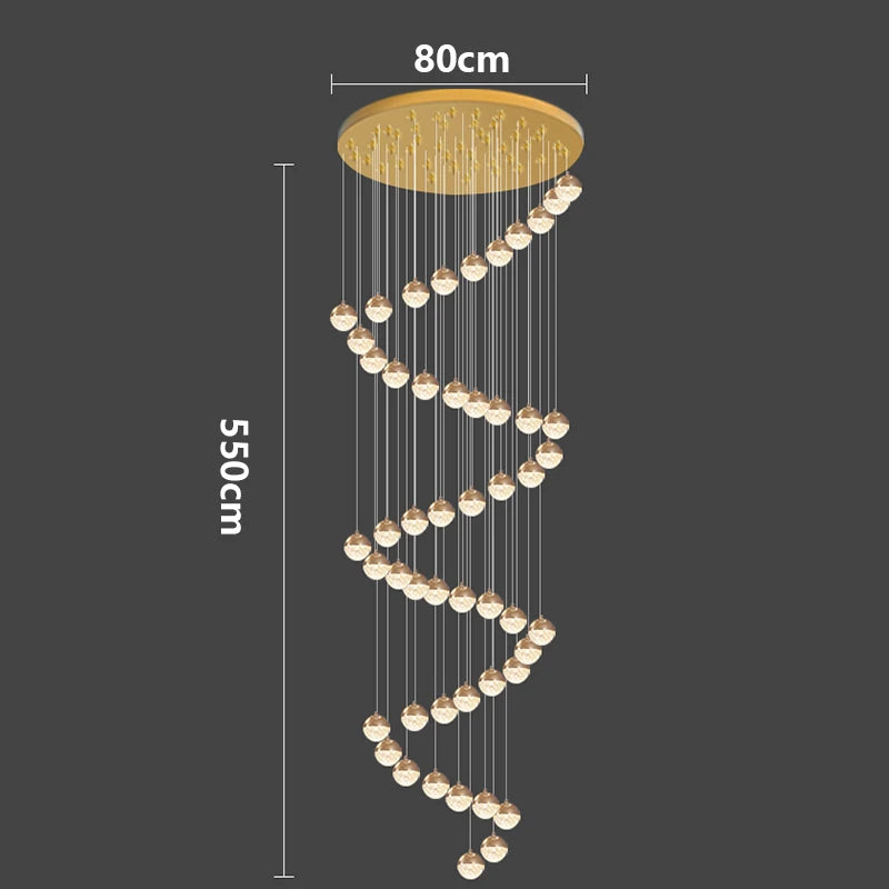 Modern home decor led lights pendant light lamps forstaircase Chandeliers for living room hanging light indoor lighting