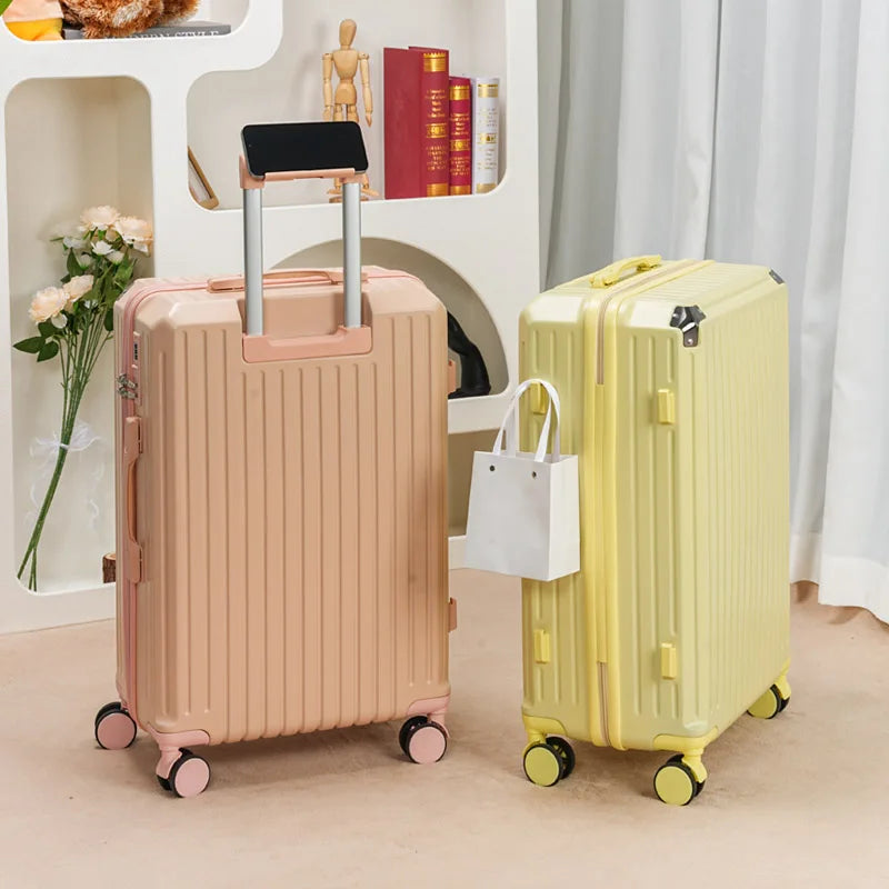 2025 Trend 20inch 24inch Strong and Durable Portable Boarding Suitcase Men's Password Trolley Case Men's Suitcase Women's Travel Essentials