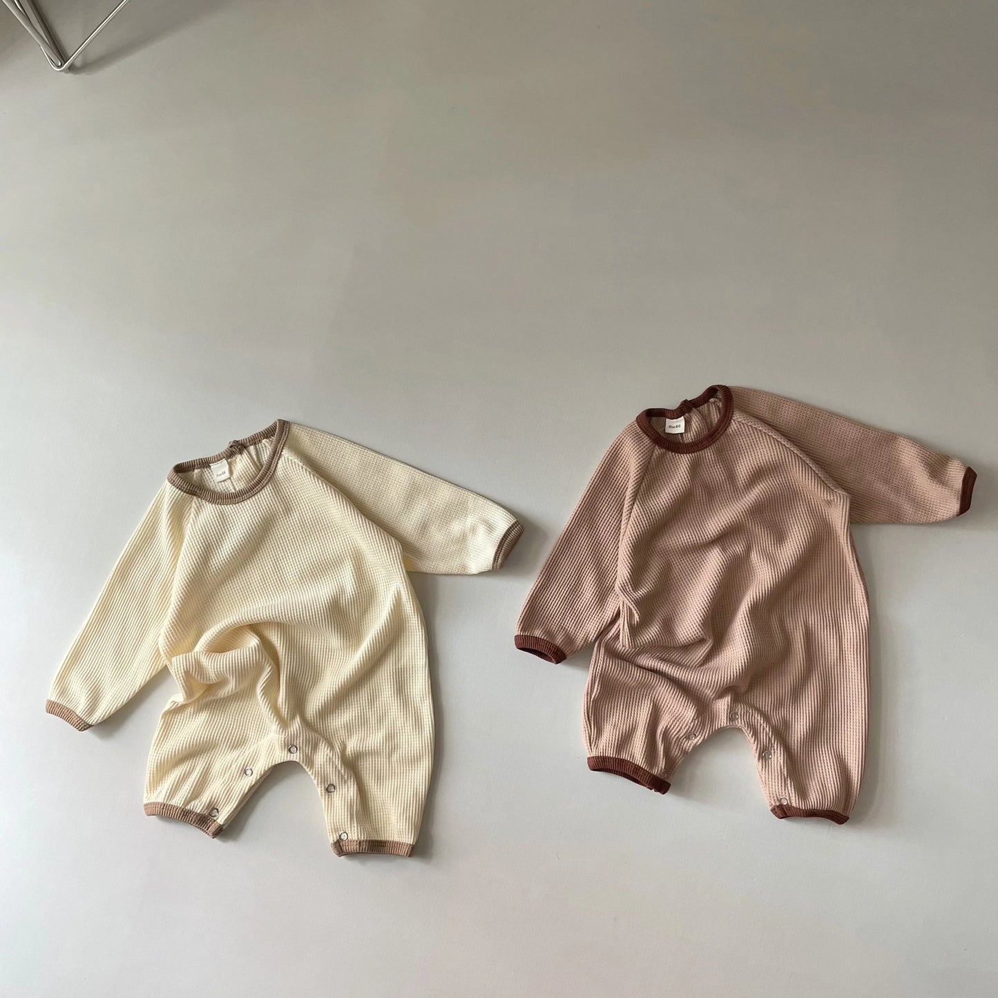 Kids Baby Boy Girl Clothes Spring Autumn Long Sleeve Bodysuit Short Feet Romper Cotton Basic Newborn Babygrow Jumpsuit Outfit