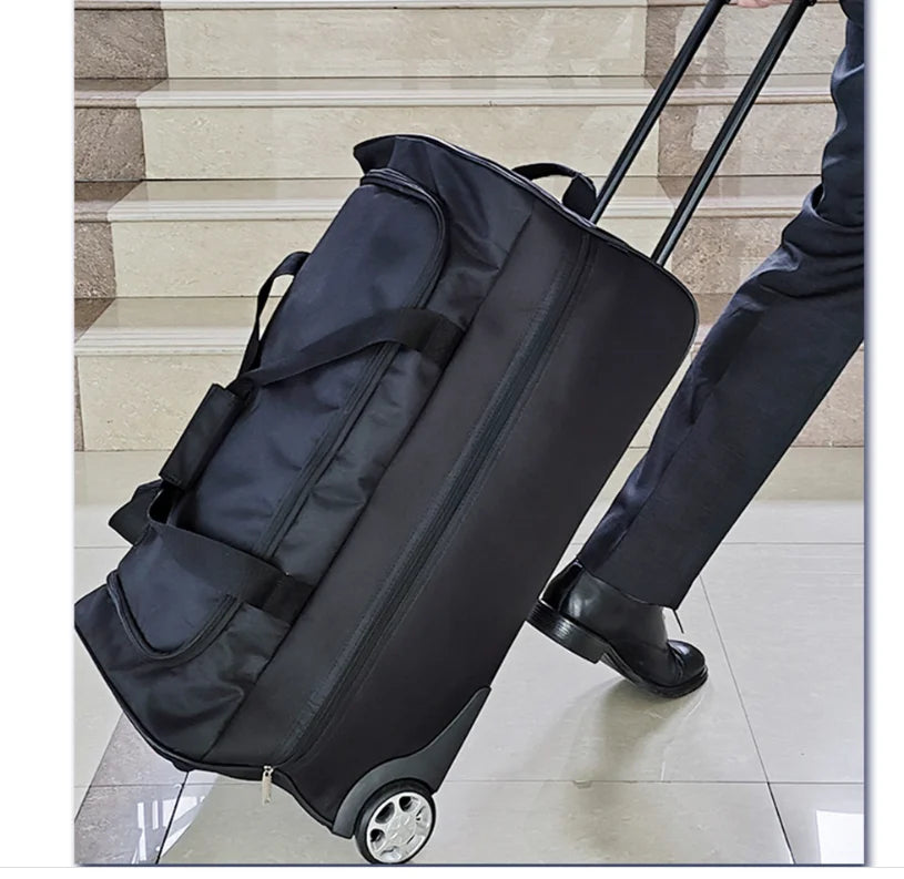 Men Rolling Luggage Carry on trolley tote Travel trolley Baggage Bag for men carry on luggage Suitcase bag wheels  Wheeled bags