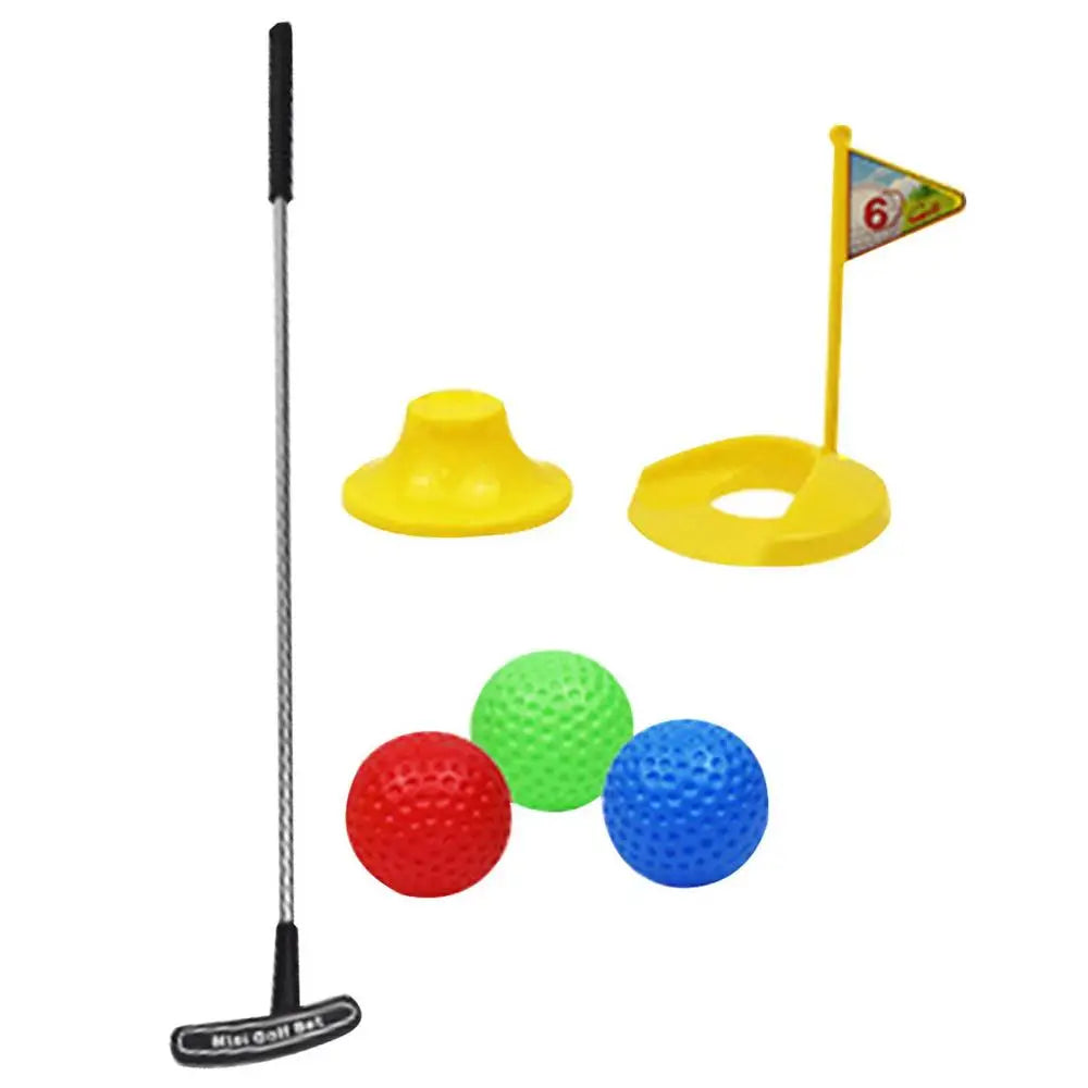 Portable Outdoor Golf Toys For Lawn Indoor Exercise Game With Training Golf Balls And Clubs Equipment Golf Toys Set