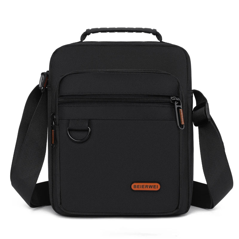 Men's Shoulder Bag Business Leisure Large Capacity Portable Handbag Multi Layer Waterproof Summer Male's Crossbody Bags