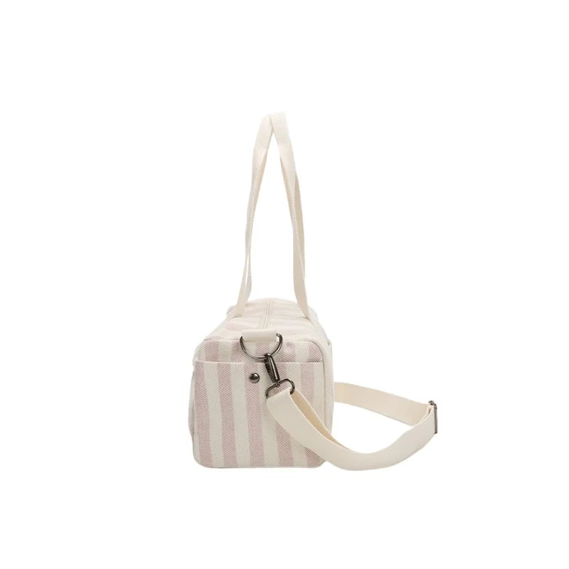 Women's Handbag Fashionable  Lightweight Women's Canvas  Bags with Checked Fabric Large Capacity for Single Shoulder Bag