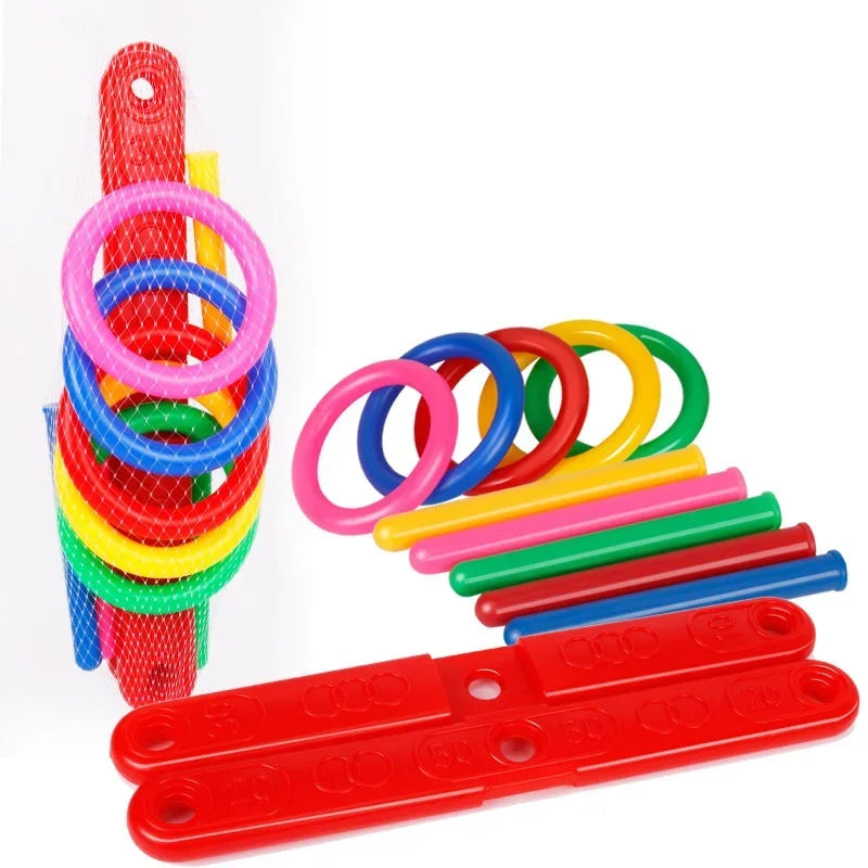 Ring Toss Game Parent child Interactive Outdoor Activity Fun Sports For Kids Montessori Toy Develops Coordination Skills