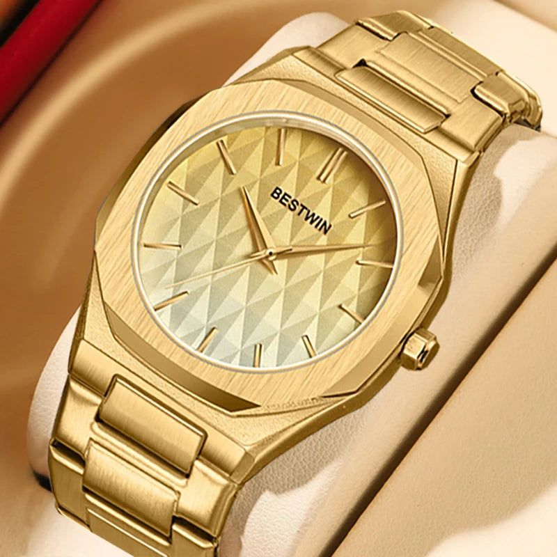 Men Wrist Watches For Male Clock 2025 Top Brand Luxury Stainless Steel Band Black Fashion Men Quartz Watches Dropshipping