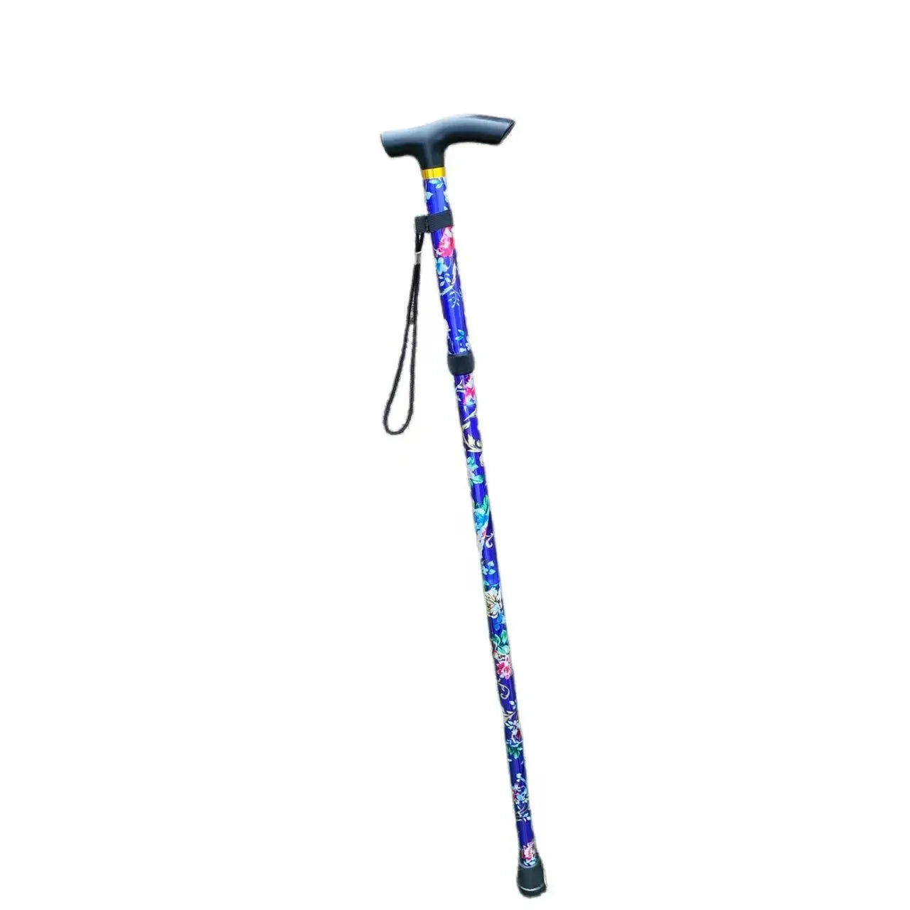 Outdoor Trekking Poles Portable Foldable Five Section Walking Pole Multi Function Telescopic Walking Stick Hiking Accessories