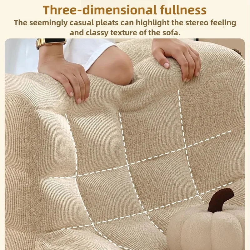 Relaxing Lazy Sofa 1 Person Living Room Corner Sofas Single Nordic Modern Cheap Sofas for Adult Bedroom Family Home Furniture
