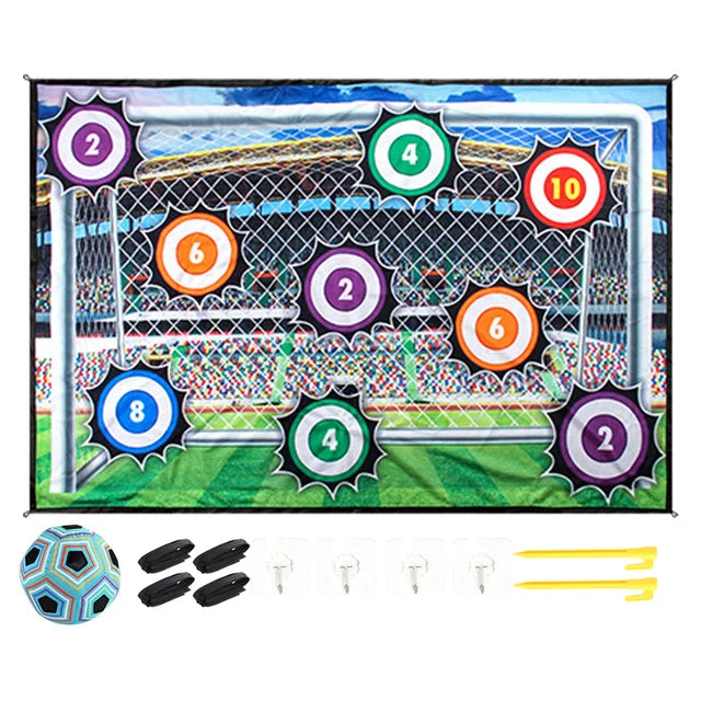 Fun Football Toys Soccer Game Mat Indoor Outdoor Training Game Mat Sports Fabric Football Toy Set Multiplayer Competitive Gift