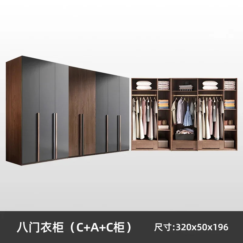 Chest Drawers Armored Living Room Cabinets Double Wardrobe Closet Simple Small Bedroom Storage Organizer Assembly For Clothes
