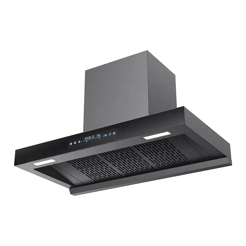 600/700/800/900mm Stainless Steel Chimney Motor Kitchen Extractor Hood Island Range Hood Electric Exhaust Function Household Use