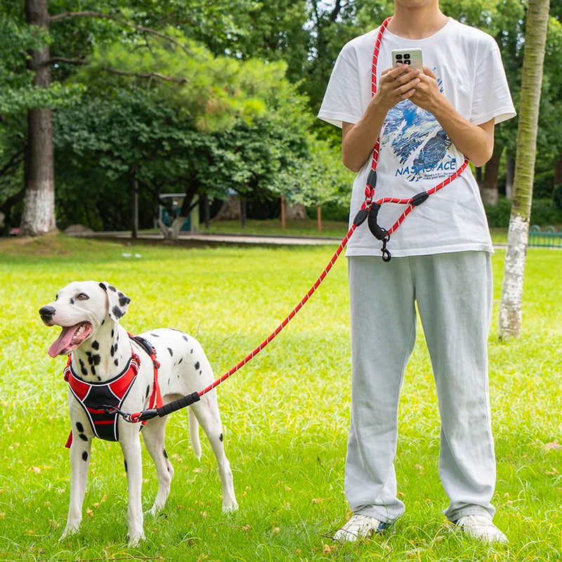 Pet Sling Rope Dog Leash 7.8ft Long with Padded Handle,Heavy Duty,for Control Safety Training | Leashes for Large Dogs or Medium