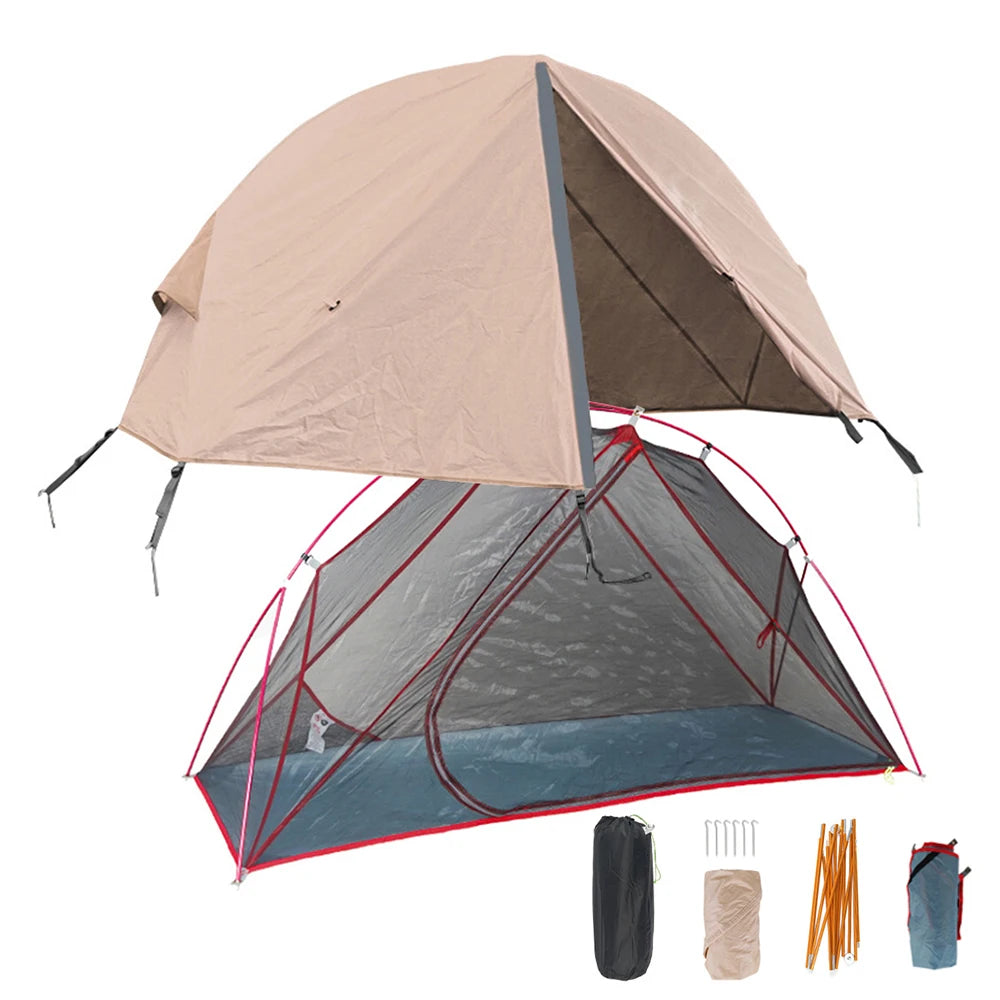 1 Person Camping Tent for Cot Lightweight  Resistant Tent for Outdoor Camping Backpacking Traveling Camping Tent