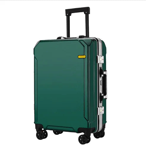 Aluminum Frame Suitcase Carry On Rolling Luggage Beautiful Boarding Cabin 20 22 24 26Inch With USB charging student trolley case