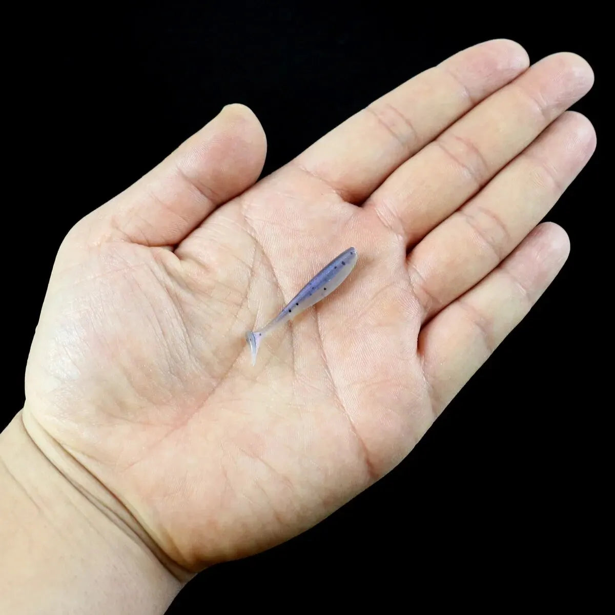 50pcs Mini Soft Fishing Lures, T-tail Worm Lure, Silicone Artificial Bait, Bass Pike Fishing Tackle