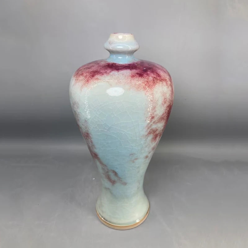 ceramic vase home decor Jun China appreciation bottle handicraft decoration interior general bottle floreros vases High 35 cm