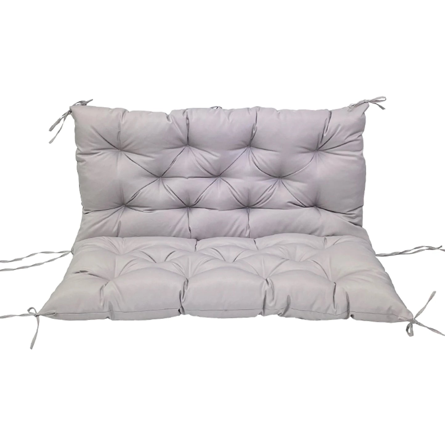 Outdoor Bench Cushions Garden Swing Seat Cushions with Backrest 2/3 Seater Replacement Cushion for Outdoor Swing Sofa Pad Settee
