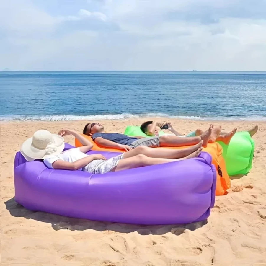 Inflatable sofa bag Portable camping sofa mattress Music festival recliner Outdoor mat Air cushion Beach lounger