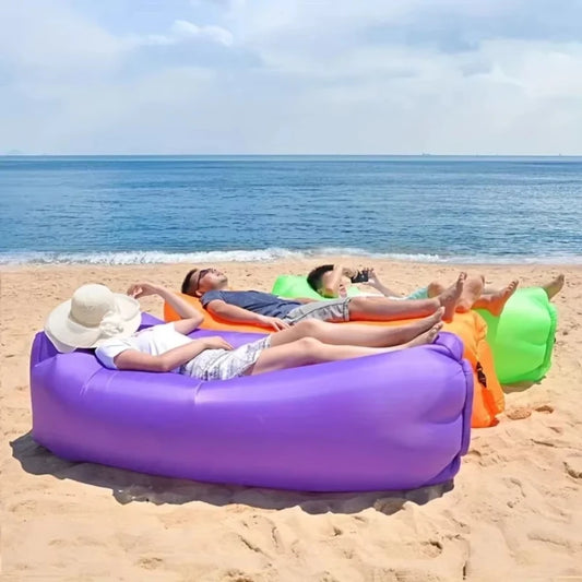 Inflatable sofa bag Portable camping sofa mattress Music festival recliner Outdoor mat Air cushion Beach lounger