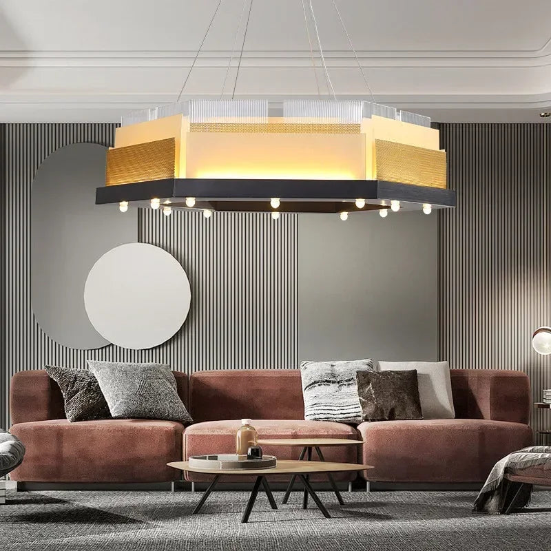Designer Living Room Lighting Chandelier Design Sense Bar Restaurant Art Lamp Postmodern Model  LED Decorative Hanging Lamps