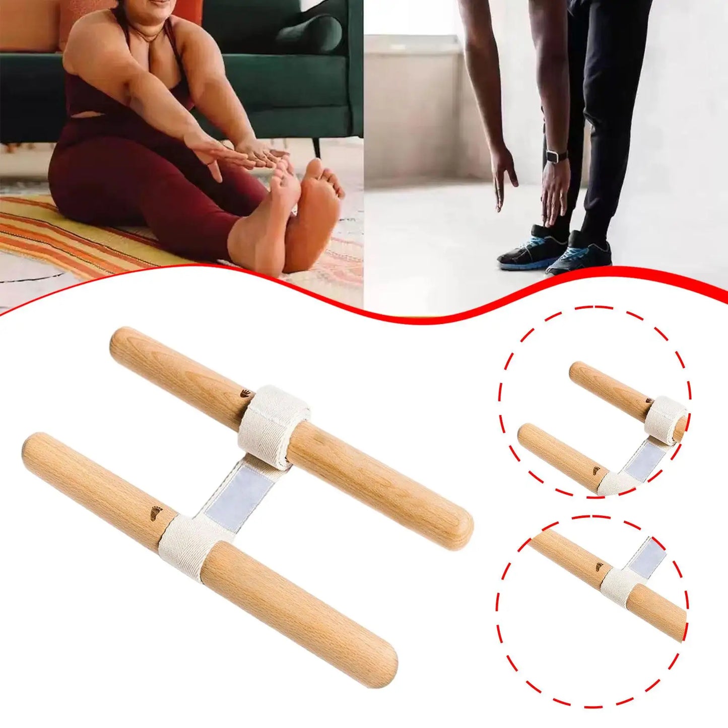 Stretching Strap Workout Equipment Portable Stretching Device Stretch Strap for Exercise Women Men Gymnastics Fitness Home Gym