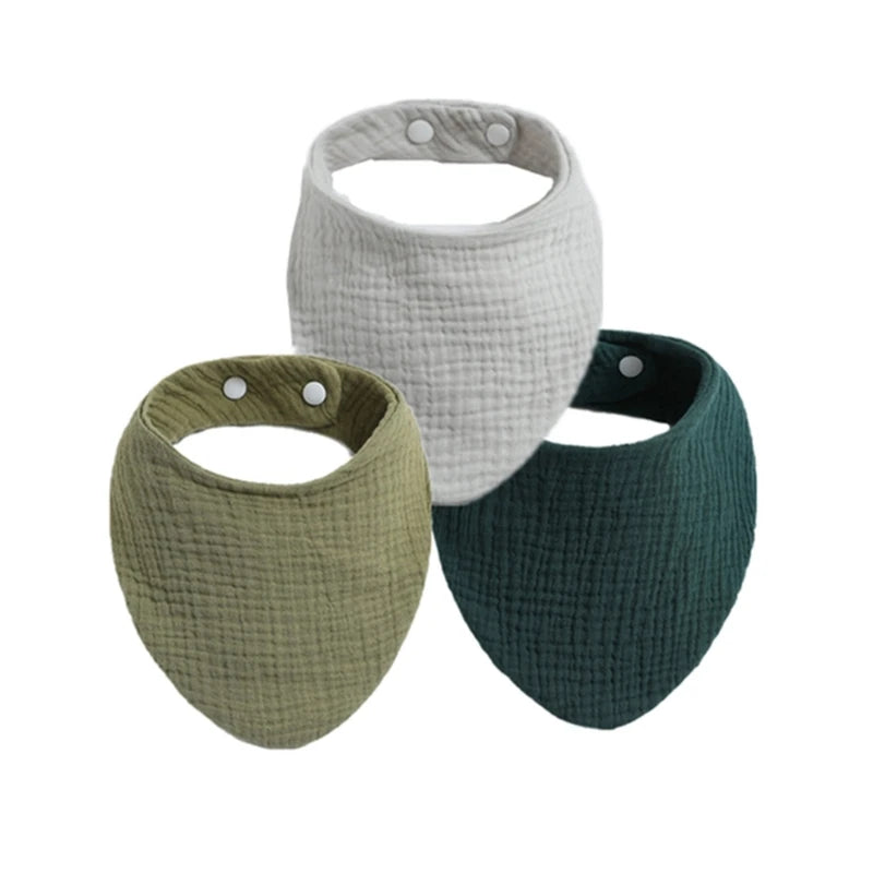 3PCS/5PCS Muslin Bibs Baby Face Towel Wash Cloth Drooling Bibs Toddlers Neck Scarf Baby Stuff Dropshipping